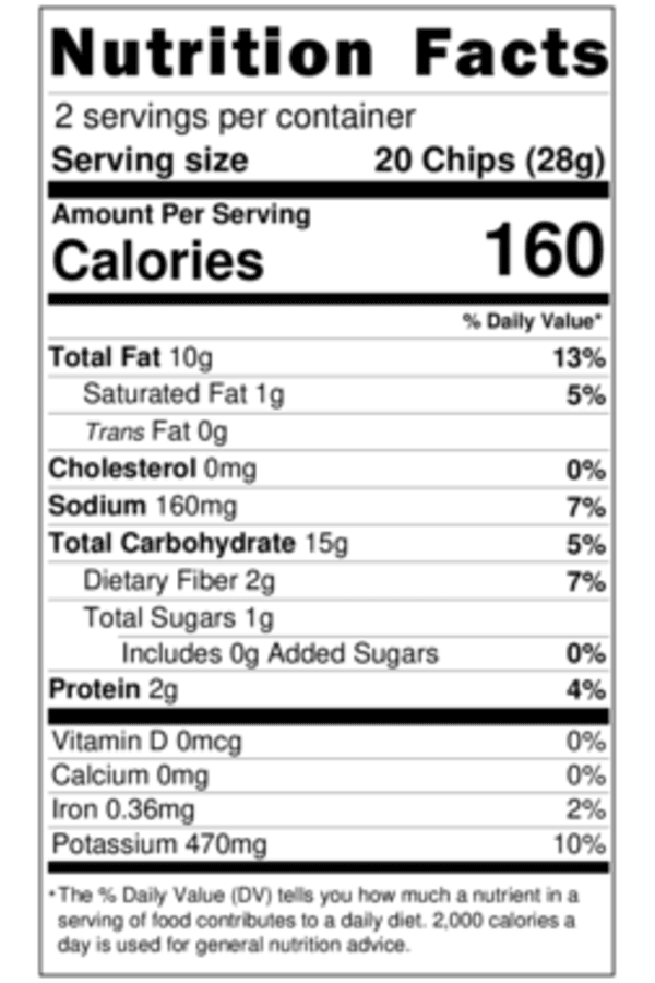 Potato Chips - Avocado Oil - Himalayan Sea Salt