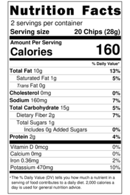 Potato Chips - Avocado Oil - Himalayan Sea Salt